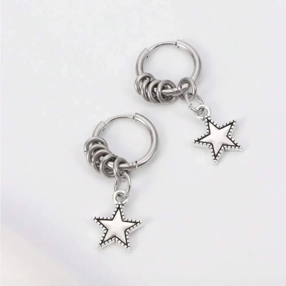 Star Hoop Earrings #2064